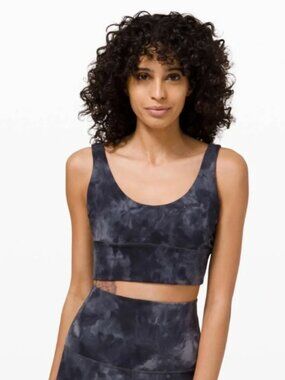 Lululemon Align Bra Diamond Dye Pitch Grey Graphite Grey/Graphite Grey - Size 8